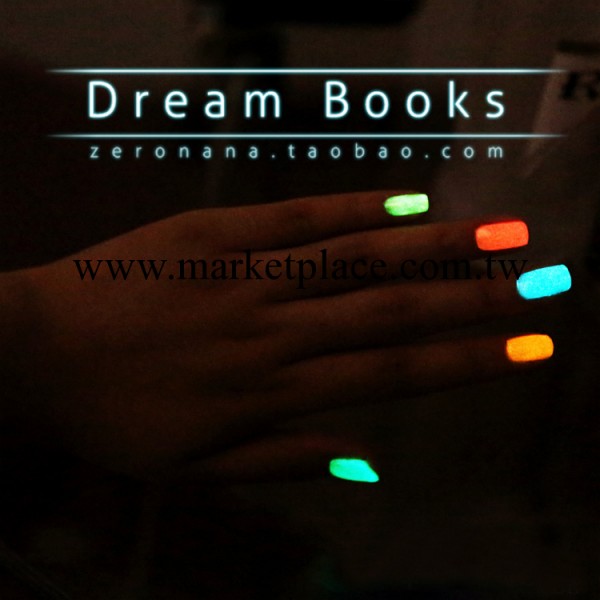 新品美甲授權正品Dream Books環保無毒夜光變色熒光指甲油 12色NT工廠,批發,進口,代購