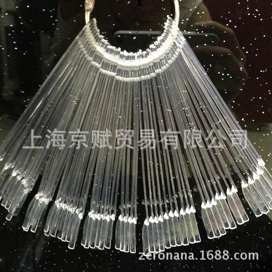 美甲工具 50色帶環透明甲片板 美甲 指甲油色板 甲油展示板色工廠,批發,進口,代購