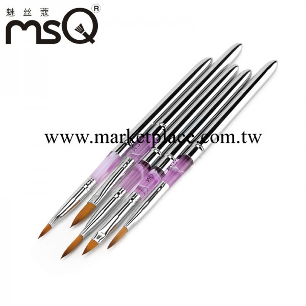 MSQ/魅絲蔻 貂毛美甲水晶筆 雕花筆5件套裝 筆筒式工廠,批發,進口,代購