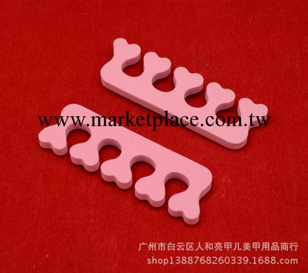 美甲用品 美腳用品 美甲分指棉腳趾分離器 一對 顏色隨機工廠,批發,進口,代購