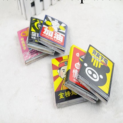 Fa343 4折疊搞笑字記事本 潮流本 小筆記本工廠,批發,進口,代購