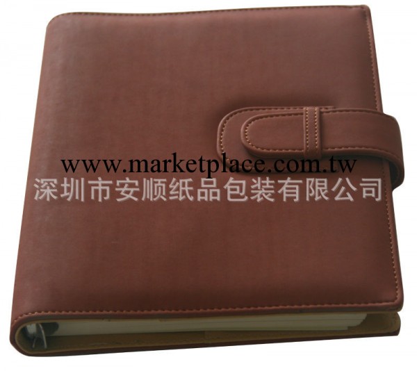 深圳PU仿皮帶插扣活頁筆記本 筆記本印刷內頁 商務本子批發工廠,批發,進口,代購