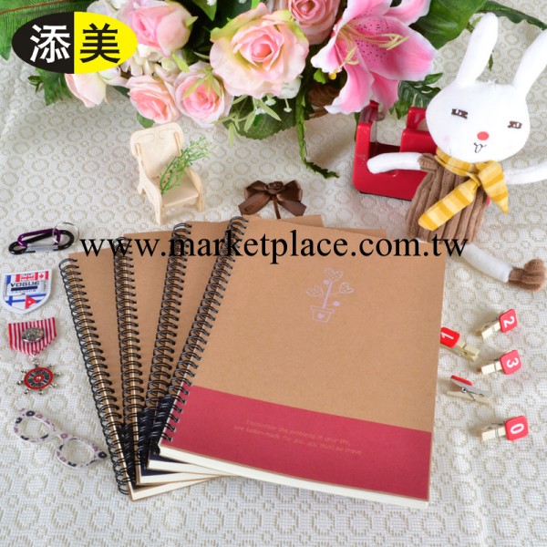 添美MSSB510062型精品線圈本小情調牛皮面辦公復古筆記本80頁工廠,批發,進口,代購