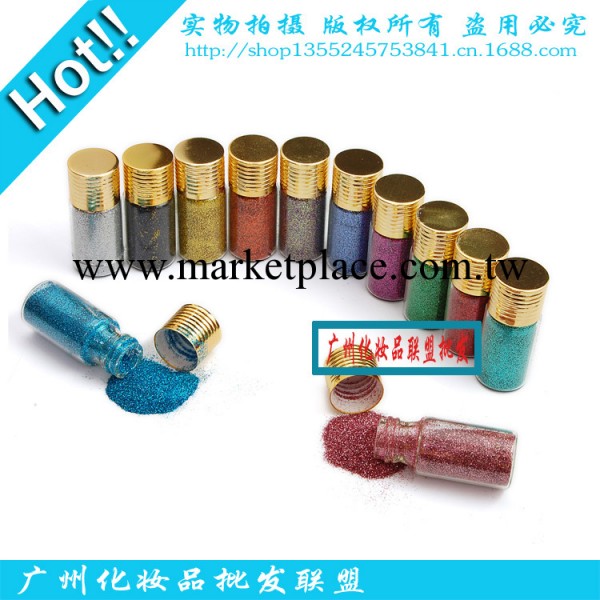 美甲用品 金蔥粉美甲閃粉亮粉鐳射粉 漸變色閃粉細粉 12色裝工廠,批發,進口,代購