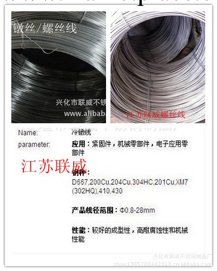 667不銹鋼螺絲線，667不銹鋼冷墩絲（打螺絲專用線材）工廠,批發,進口,代購