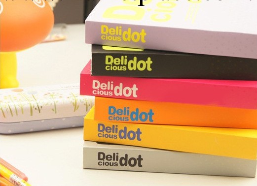 Delicious dot 加厚記事本 可愛日記本子 韓國文具150頁 批發工廠,批發,進口,代購