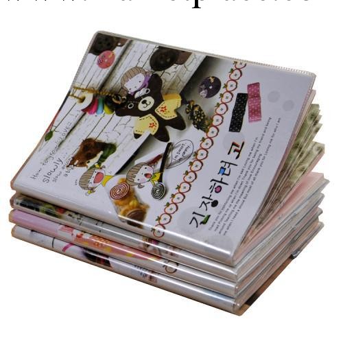 韓國文具 中號可愛女孩記事本 膠套彩頁筆記本/記事本批發工廠,批發,進口,代購