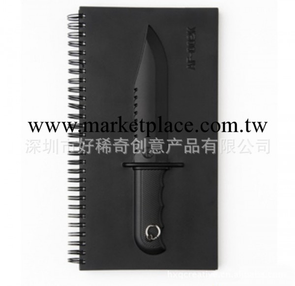 獵刀筆記本 軍刀筆記本 武器筆記本 AF-002K 獵刀橫紋筆記本工廠,批發,進口,代購
