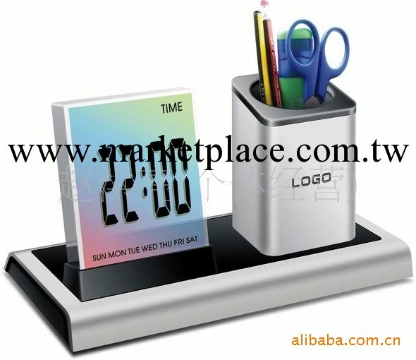 時尚辦公商務禮品 七彩萬年歷筆筒 變色筆筒萬年歷 印logo工廠,批發,進口,代購