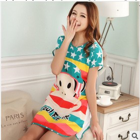 ZYJ8871廠傢直銷 睡衣批發 睡裙批發 卡通短袖睡裙 傢居服工廠,批發,進口,代購