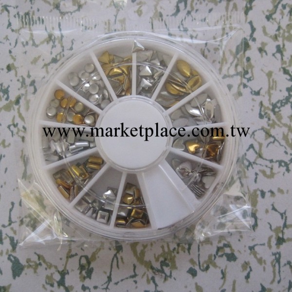 美甲飾品 手機美容 美甲鉚釘金銀色盒裝 OD-01工廠,批發,進口,代購