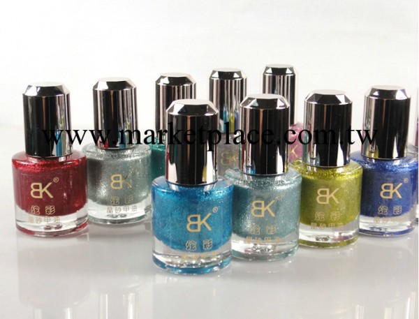 批發2013新款 BK美甲 BK晶砂晶沙指甲油 磨砂帶閃粉效果 10ml工廠,批發,進口,代購
