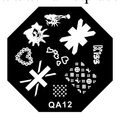 美甲用品批發  DIY指甲彩繪  正品印花模板  QA12工廠,批發,進口,代購