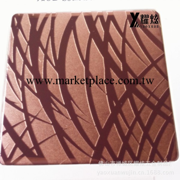 供應304/316鏡面蝕刻酒紅色不銹鋼板 不銹鋼蝕刻加工工廠,批發,進口,代購