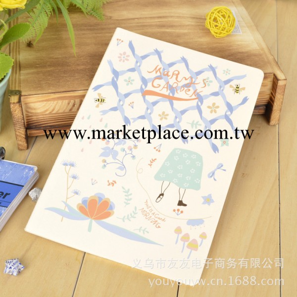 韓國文具 麥和13-499瑪麗的花園A5大號線裝本023803 筆記本批發工廠,批發,進口,代購