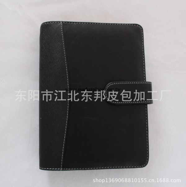 斜紋變色pu高檔暗扣黑色六孔夾活頁本萬用手冊筆記本工廠,批發,進口,代購