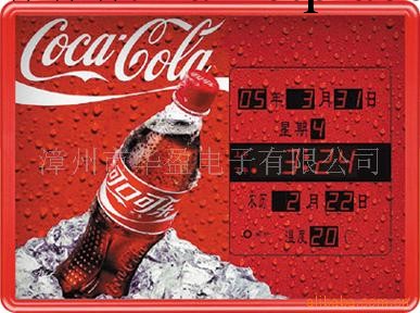 供應個性禮品電子萬年歷 商品促銷LED數位萬年歷定制 電子掛歷工廠,批發,進口,代購