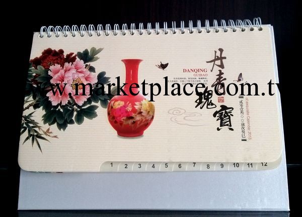 精品高檔臺歷  2013年時尚佈藝臺歷 (雙月歷記事)工廠,批發,進口,代購