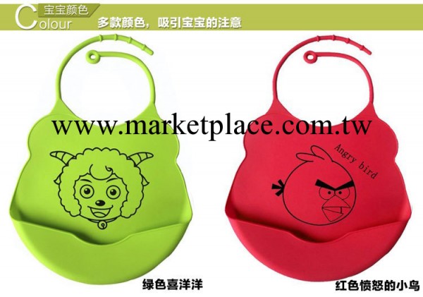 出口 正品 全矽膠嬰兒防水圍兜 寶寶口水巾 飯兜 小圍嘴工廠,批發,進口,代購