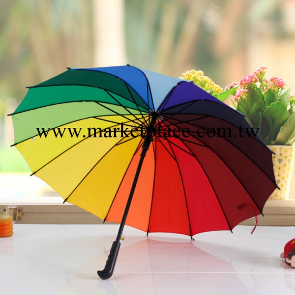 [雨傘廠傢]現貨供應平安保險彩虹傘直桿傘彩虹傘保險廣告傘工廠,批發,進口,代購