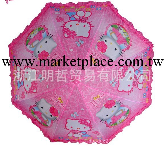 批發供應外貿 迪士尼Hello kitty KT 凱蒂貓兒童雨傘 長柄自動工廠,批發,進口,代購