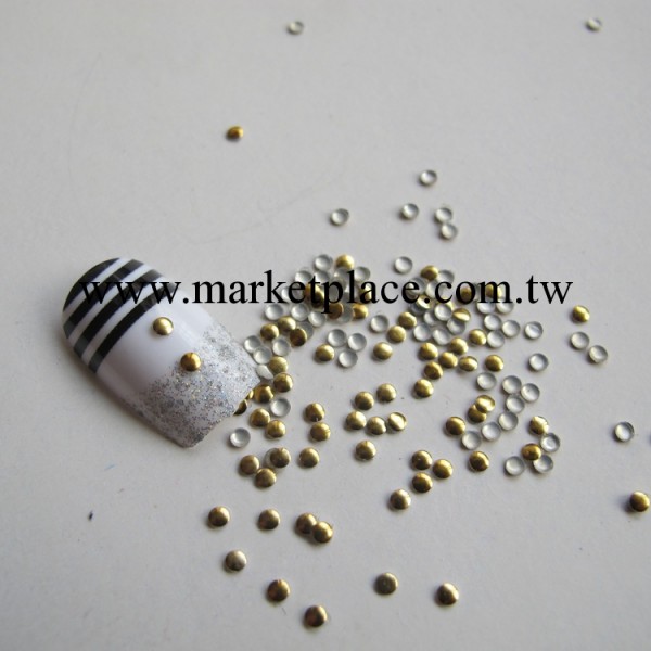 整包5萬顆批發 美甲鉚釘飾品 指甲飾品 金屬鉚釘 2mm圓金銀 od-27工廠,批發,進口,代購