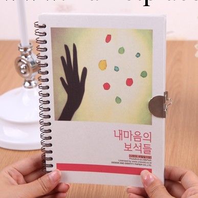 韓版學習用品 創意本子 影·帶鎖筆記本（豎款·大）YF13-538工廠,批發,進口,代購