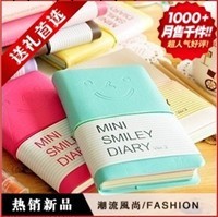 Mini Smile可愛笑臉皮套便條本 便簽本 微笑表情皮套記事本工廠,批發,進口,代購