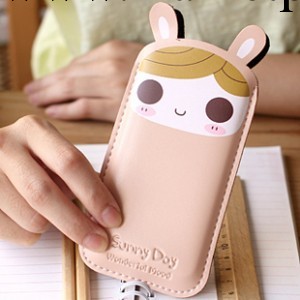 C487韓國 PU皮 超萌可愛蘿莉 iphone蘋果手機包 手機袋 保護套工廠,批發,進口,代購