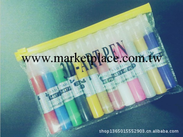 12色彩色彩繪筆 彩繪顏料筆 美甲工具 3D藝術筆工廠,批發,進口,代購