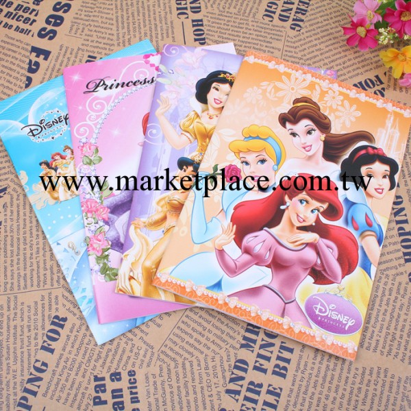 韓國文具 迪斯尼公主圖案 本子 小學生作業本 記事本 文具批發工廠,批發,進口,代購