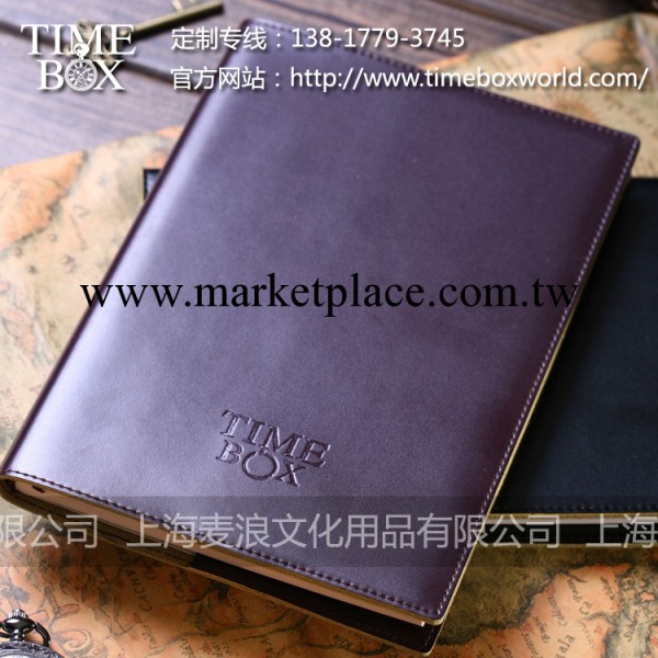 TIMEBOX 16K進口頭層牛皮插入式記事本 B5活頁復古歐式筆記本工廠,批發,進口,代購