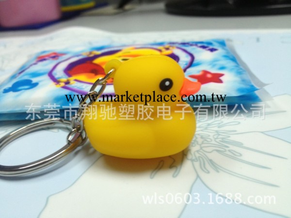 全國熱銷香港3D立體大黃鴨公仔 高品質環保pvc公仔小黃鴨鑰匙扣工廠,批發,進口,代購