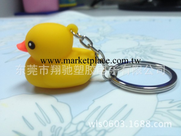 翔馳新品－香港大黃鴨 小黃鴨造型3D立體鑰匙圈 卡通鑰匙扣工廠,批發,進口,代購