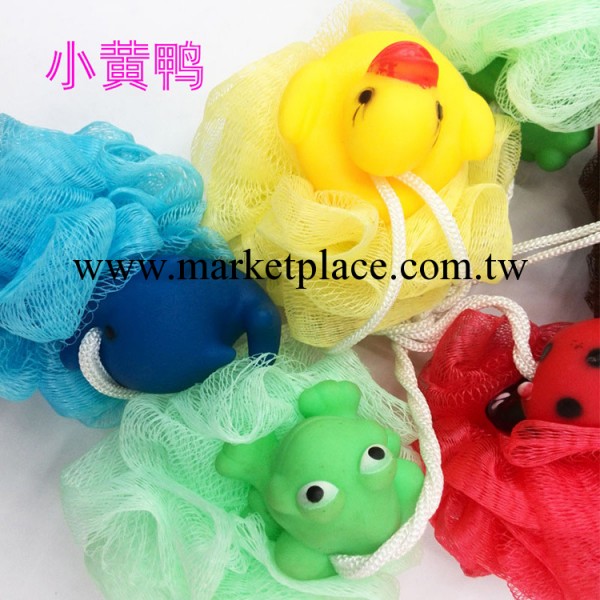 美女兒童搪膠型寵物浴花 青蛙小黃鴨小鯨魚沐浴球 在線商城混批工廠,批發,進口,代購