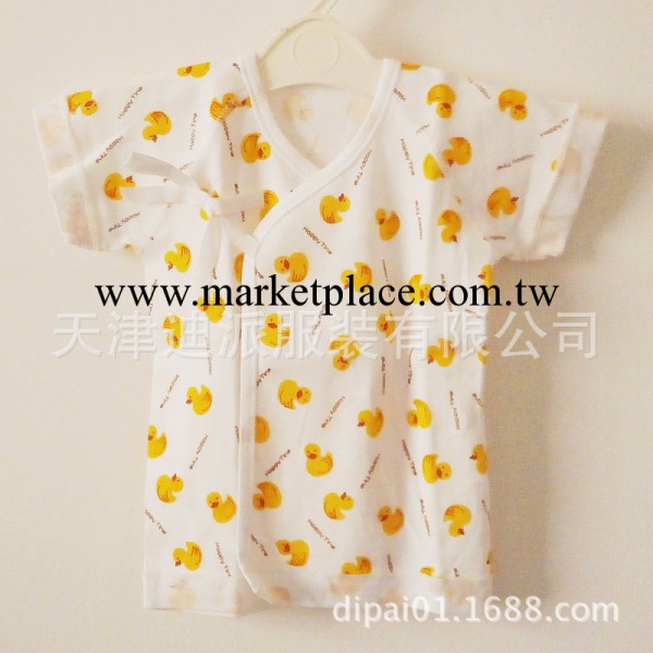 2014日本原單西松屋 新生兒 嬰兒服/和尚服/哈衣 小黃鴨圖案工廠,批發,進口,代購