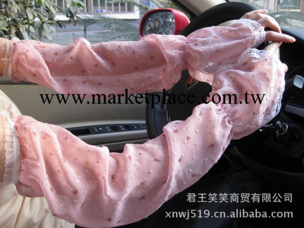 夏季開車電動車手套長款防曬袖套  手臂套 騎行雪紡蕾絲護袖工廠,批發,進口,代購