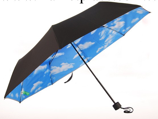 超強防曬遮陽傘雙層藍天白雲傘純折疊傘防紫外線太陽傘天空創意傘批發・進口・工廠・代買・代購