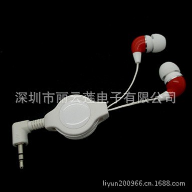 供應M508 拉線伸縮耳機 入耳式耳機 MP3耳機 MID 深圳真正廠傢工廠,批發,進口,代購