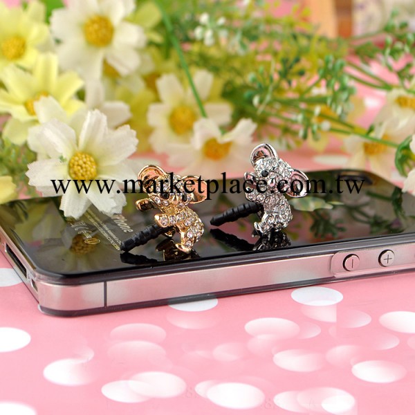 小浣熊手機防塵塞  合金3.5mm 日韓風 iphone htc 三星 FCS-8002工廠,批發,進口,代購