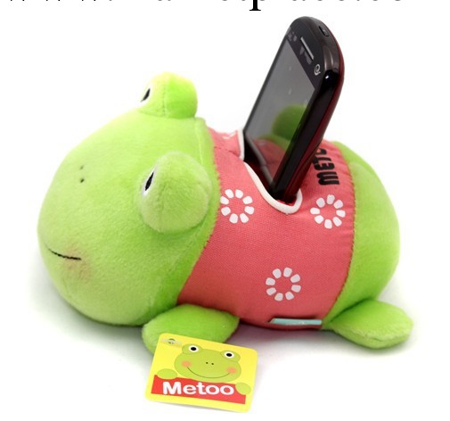 可愛韓國正品metoo手機座卡通/青蛙iphone創意情侶毛絨工廠,批發,進口,代購