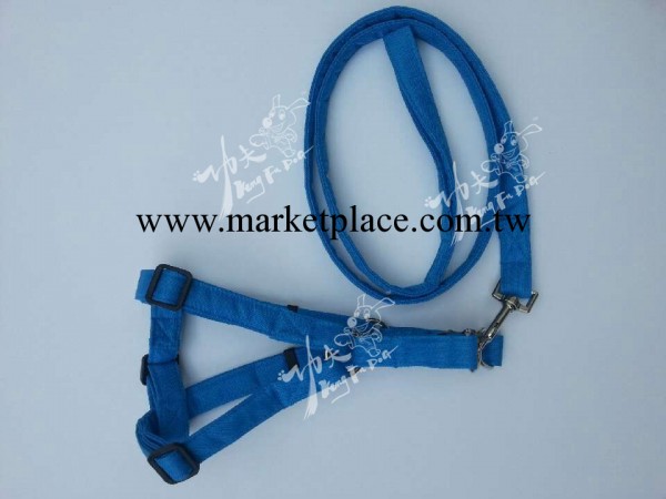 秋季新款 功夫狗品牌 寵物用品 藍色大型犬胸背套帶工廠,批發,進口,代購