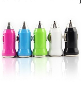 迷你蘋果車載充電器 iPhone4車載充電器 車充usb 子彈頭幻彩工廠,批發,進口,代購
