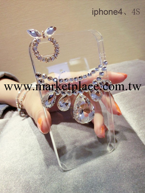 iphone4s iphone5手機殼 蘋果5手機殼 手機套公主款水鉆殼工廠,批發,進口,代購