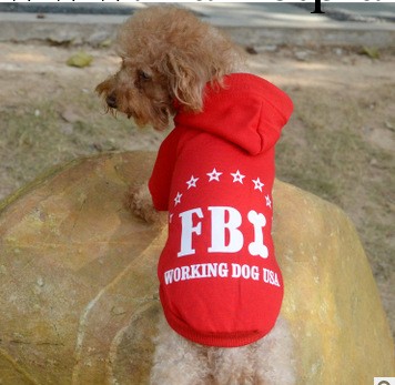 狗衣服  抓絨衛衣 寵物衣服 狗狗服裝  FBI衛衣工廠,批發,進口,代購