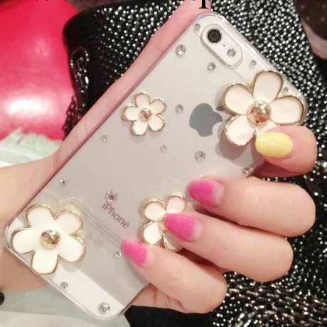 四朵花簡約iphone4手機殼4S保護套外殼iPhone5蘋果5S 1件代發工廠,批發,進口,代購