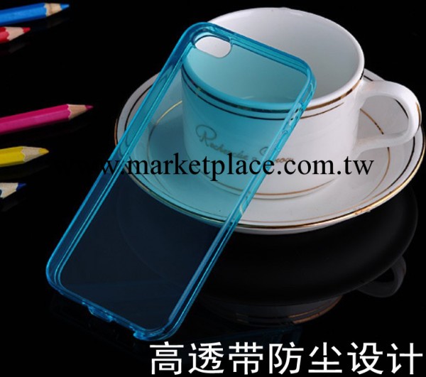 蘋果高透帶防塵清水套 iPhone5/5S透明手機保護套 全透明隱形軟殼工廠,批發,進口,代購