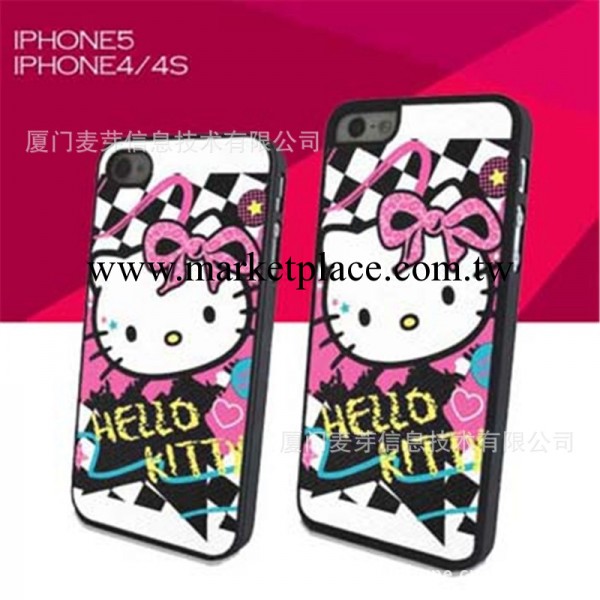 新款十字紋手機殼 hello Kitty蘋果保護套 iphone手機外殼批發工廠,批發,進口,代購