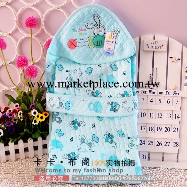 批發 嬰幼兒用品全棉夾棉保暖抱被 嬰幼兒抱毯尺寸90*90工廠,批發,進口,代購
