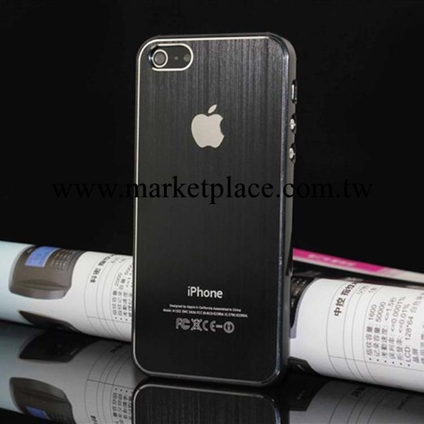 韓國蘋果iphone5/5S金屬拉絲手機殼iphone4/4S保護套殼工廠,批發,進口,代購